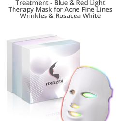 Treatment Red Light Therapy Mask, LED, 7 Colors