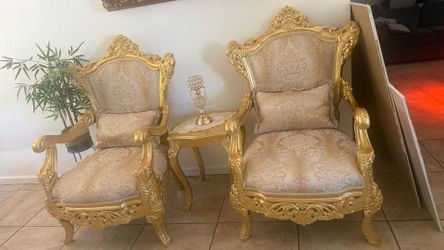 Antique gold sofas