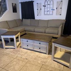 Coffee Table with 2 End Tables 