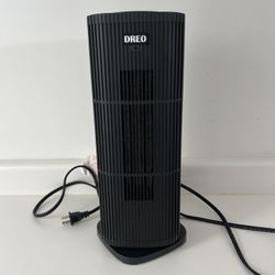 Space Heater 1500W Oscillating Portable Black Dreo PTC Ceramic Tower