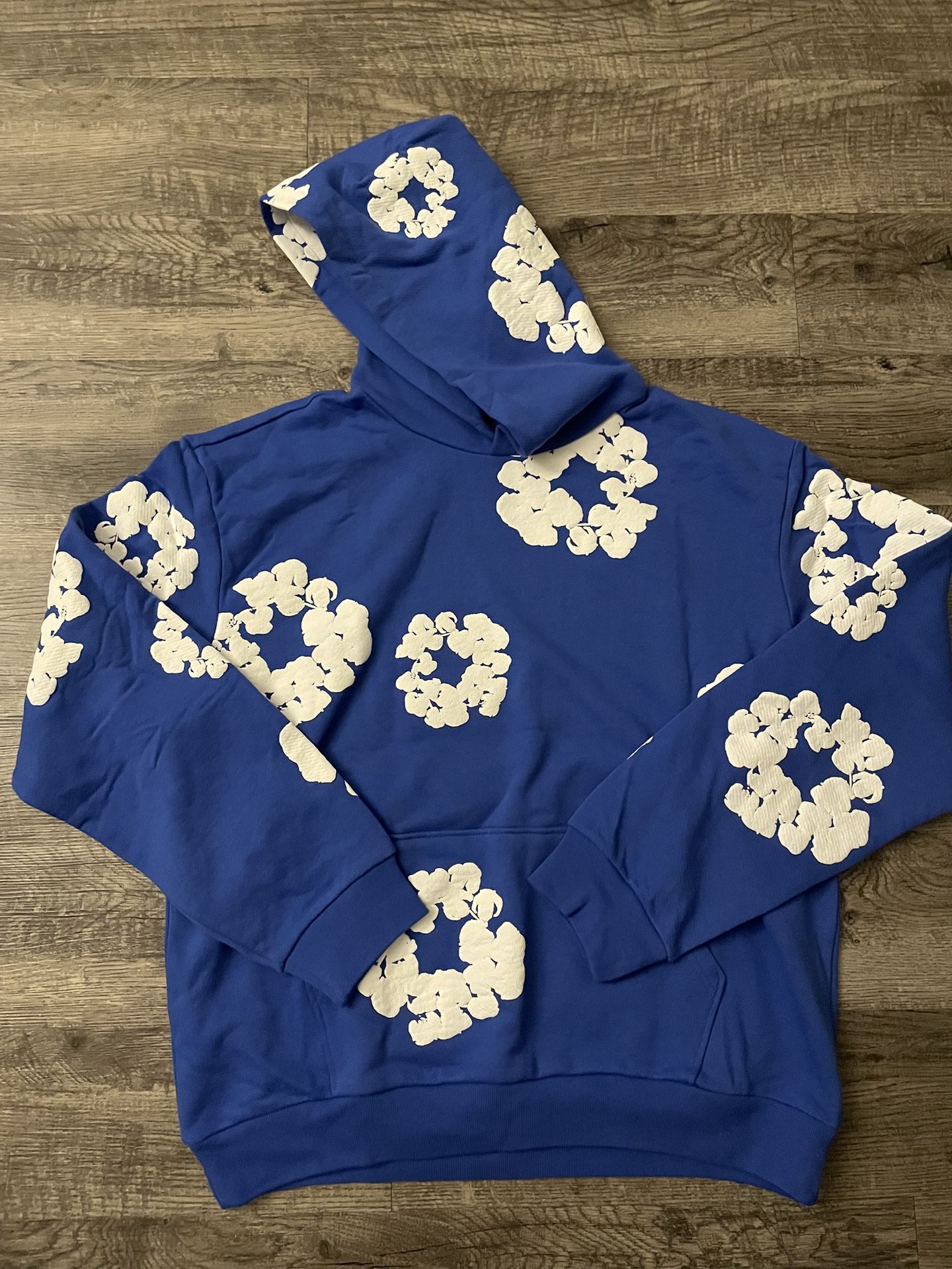 Blue Denim Tear Hoodie