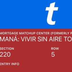 Tickets Para Concierto Mana