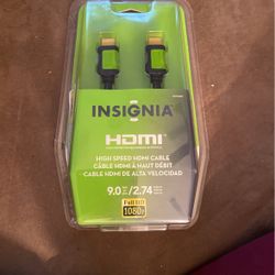 Insignia High Speed 3D 1080p HDMI Cable - 9 feet (2.7 meters)