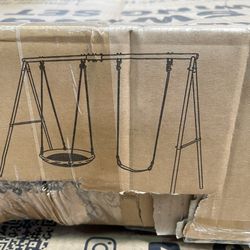 Smaller swing set 2 swings