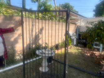 Iron door gate