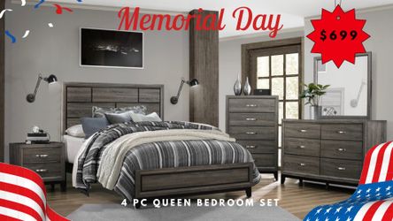 4 PC QUEEN BEDROOM SET
