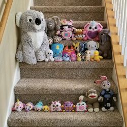 Large Bundle of Miscellaneous Stuffies