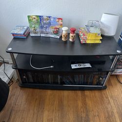 TV Stand With Sliding Glass Doors 