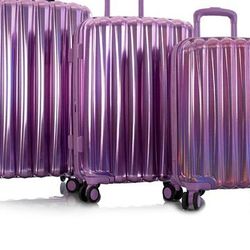 Heys Astro 3 Piece Luggage Set, Purple Metallic