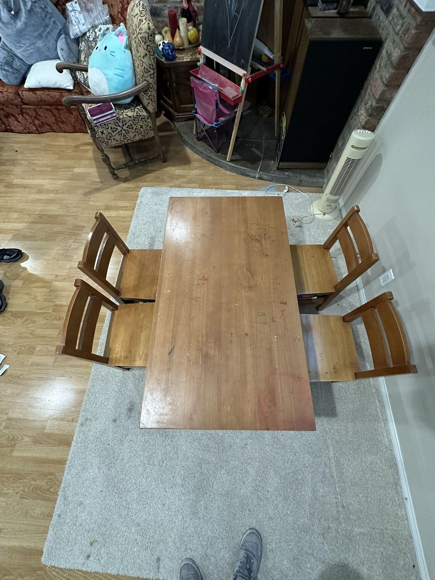 Wooden table for kids