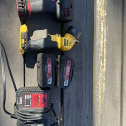 Mac Impact Gun And Dewalt Light
