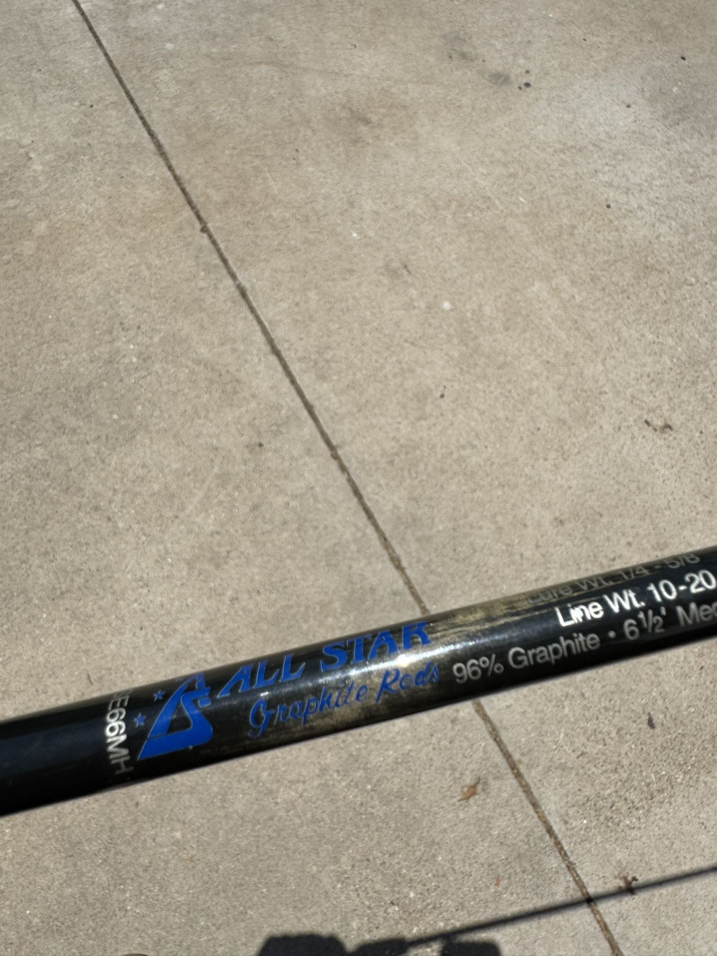 Vintage All Star Casting Rod 6’6” 10-20