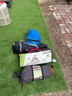 Lot of 4 Camping Tents for Parts / Repair - Coleman, L.L.Bean, Moon Lence + 1