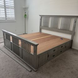 ge Bed Frame King Size Bed with Headboard NO MATTRESS
