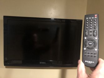 32” Dynex Flat Screen TV With Remote And Stand  Not Used Much . Extra Tv