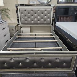 Brand New Champange Modern King Or CA King Bedframe