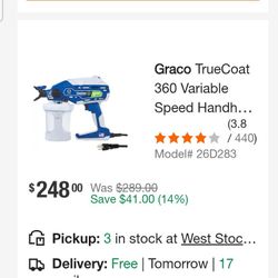 Paint Sprayer 50% Off