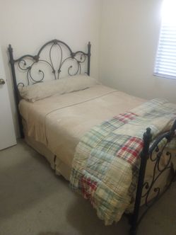 Wrought iron bed