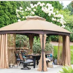 Allen and Roth 12x10x10 bronze gazebo. New open box.