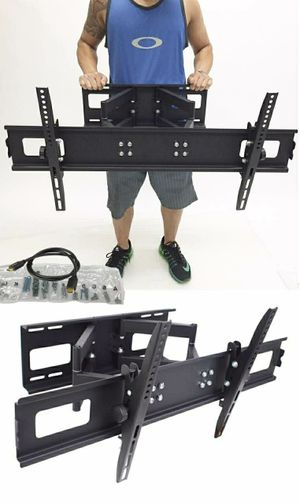 Photo New in box 40 to 85 inches swivel full motion tv television wall mount bracket 110 lbs capacity with hardwares included