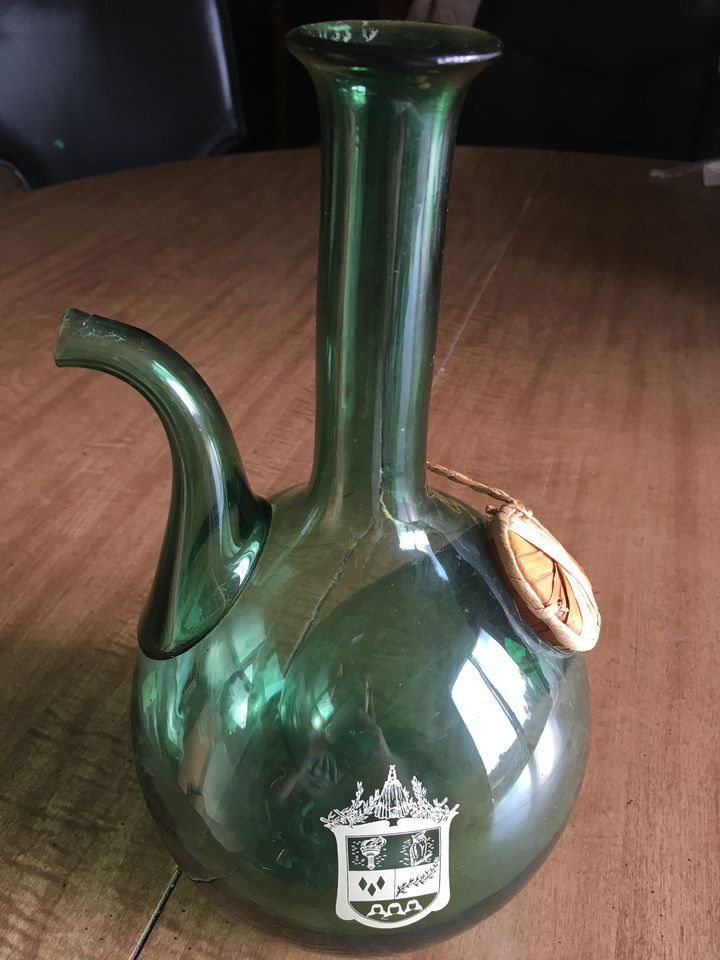 Vintage Italian Wine Carafe w/ Ice Pocket by Norleans Crystal