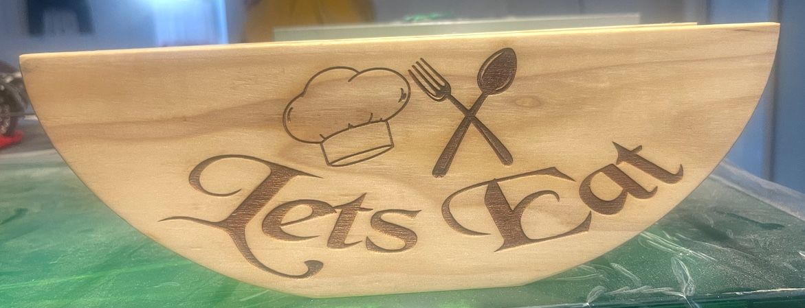 Solid Wood Paper Plate Holder
