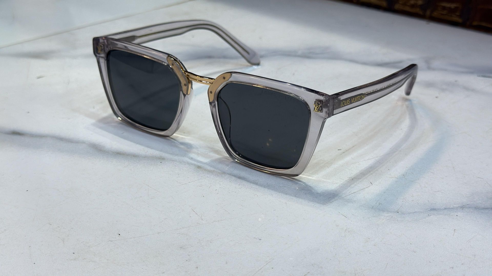 Clear Louis Vuitton Square Frames