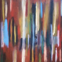 Oil, Pastel Lineage, Abstract, Painting On Canvas