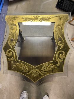 French Provincial Tables, Very Good Condition. Brass Plated Legs And A Beautiful Glass Top . Two Tables Total 750.