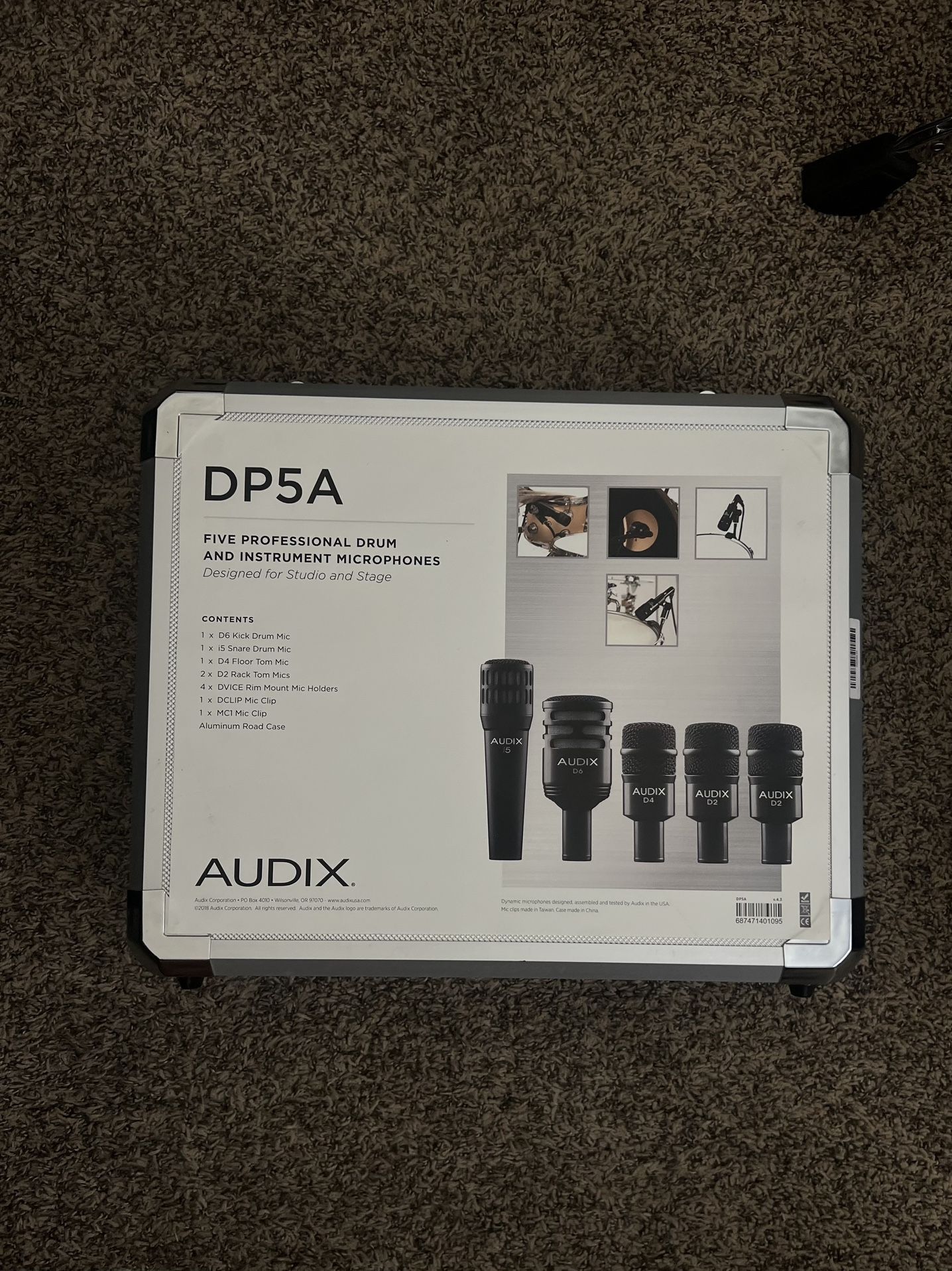 Audix DP5A 5 Piece Mic Set Up