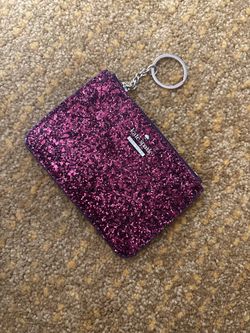 Kate Spade Glitter Coin Purse with Keychain