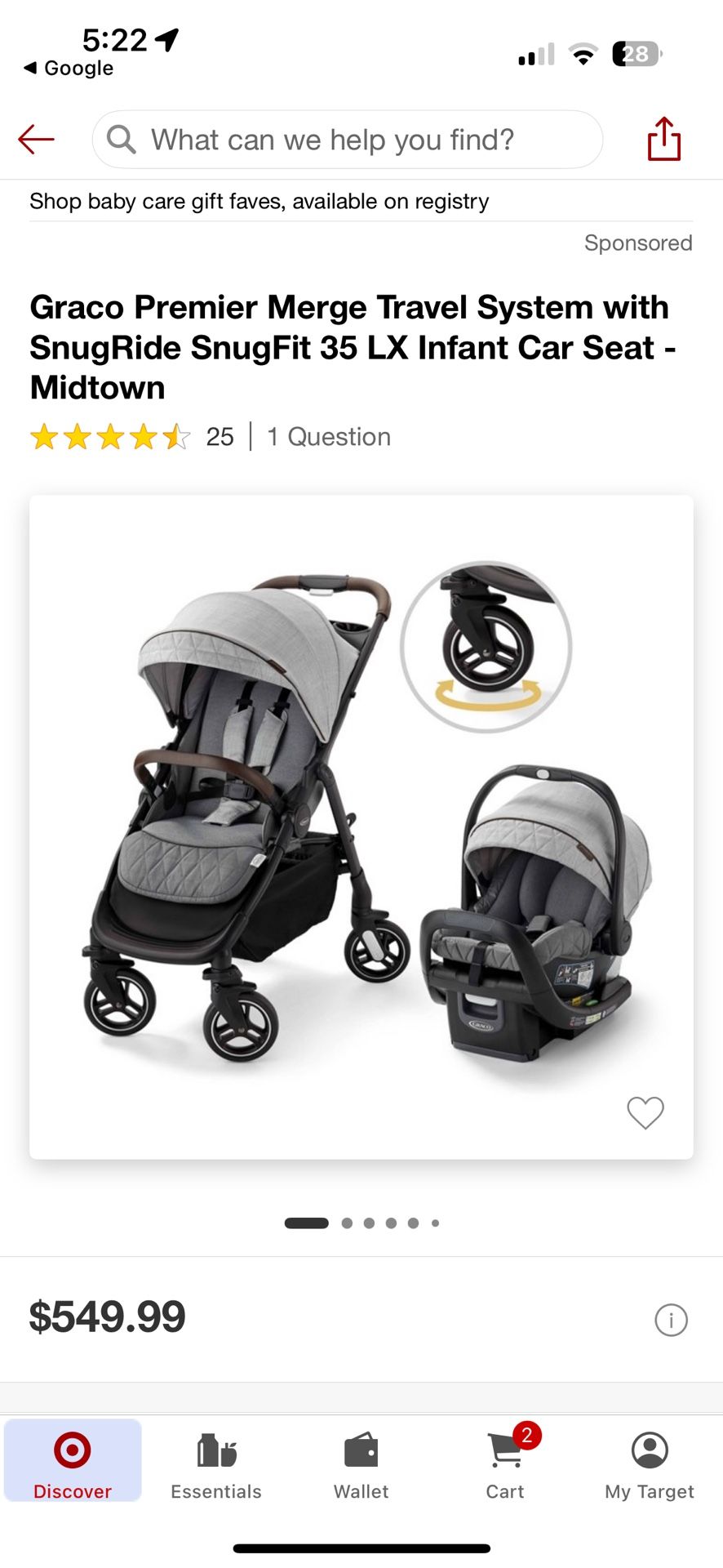 Graco Premier Stroller Set