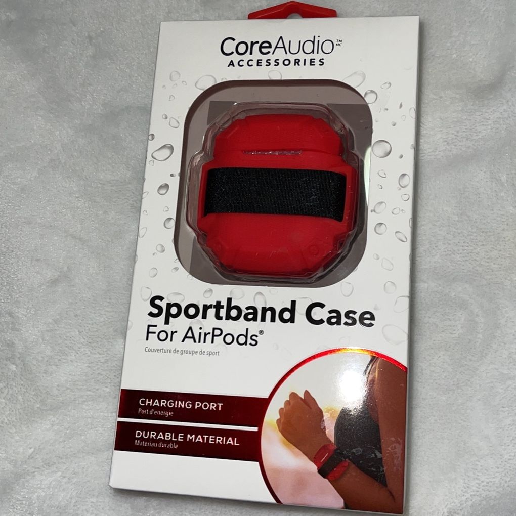CoreAudio Accessories Sportband Case For AirPods - Red