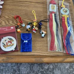 Authentic Korean Vintage Items Mirror Pouch Charms 