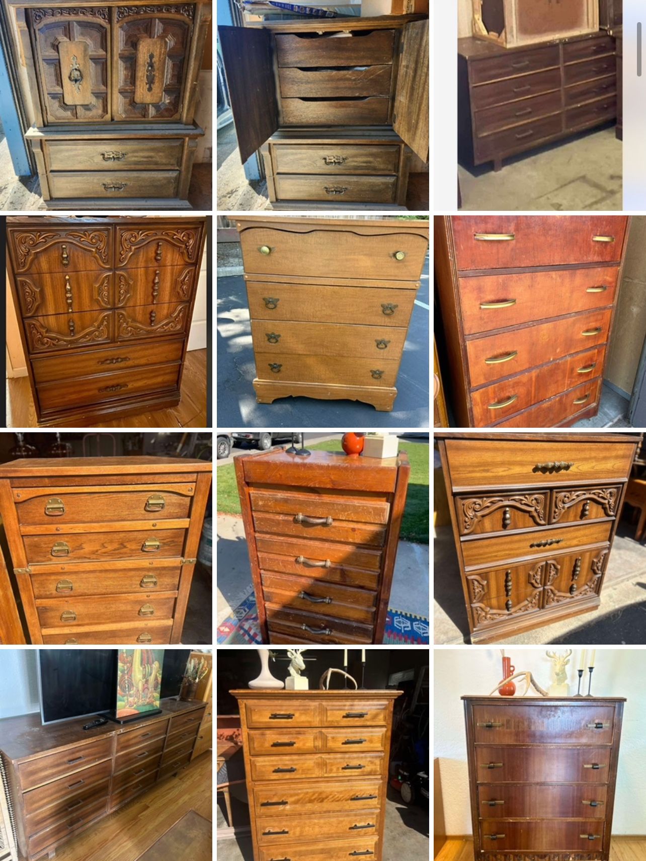 Antique Vintage Collection! Dressers Everything ! Selling All!