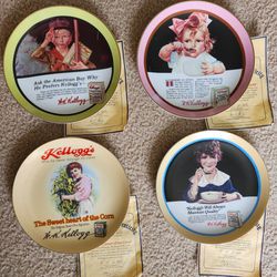 Vintage Kellogg's Nostalgia Collection Plates 1980s