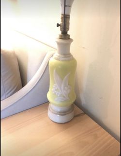 Vintage Yellow Lamp