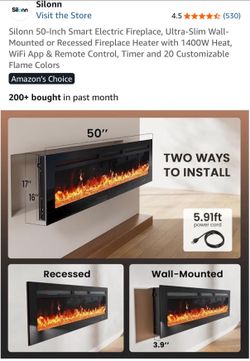New electric fireplace