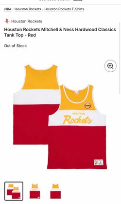 Houston Rockets Mitchell & Ness Hardwood Classics Tank Top (Sz 2XL NWT)