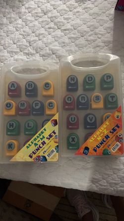 Alphabet punch set