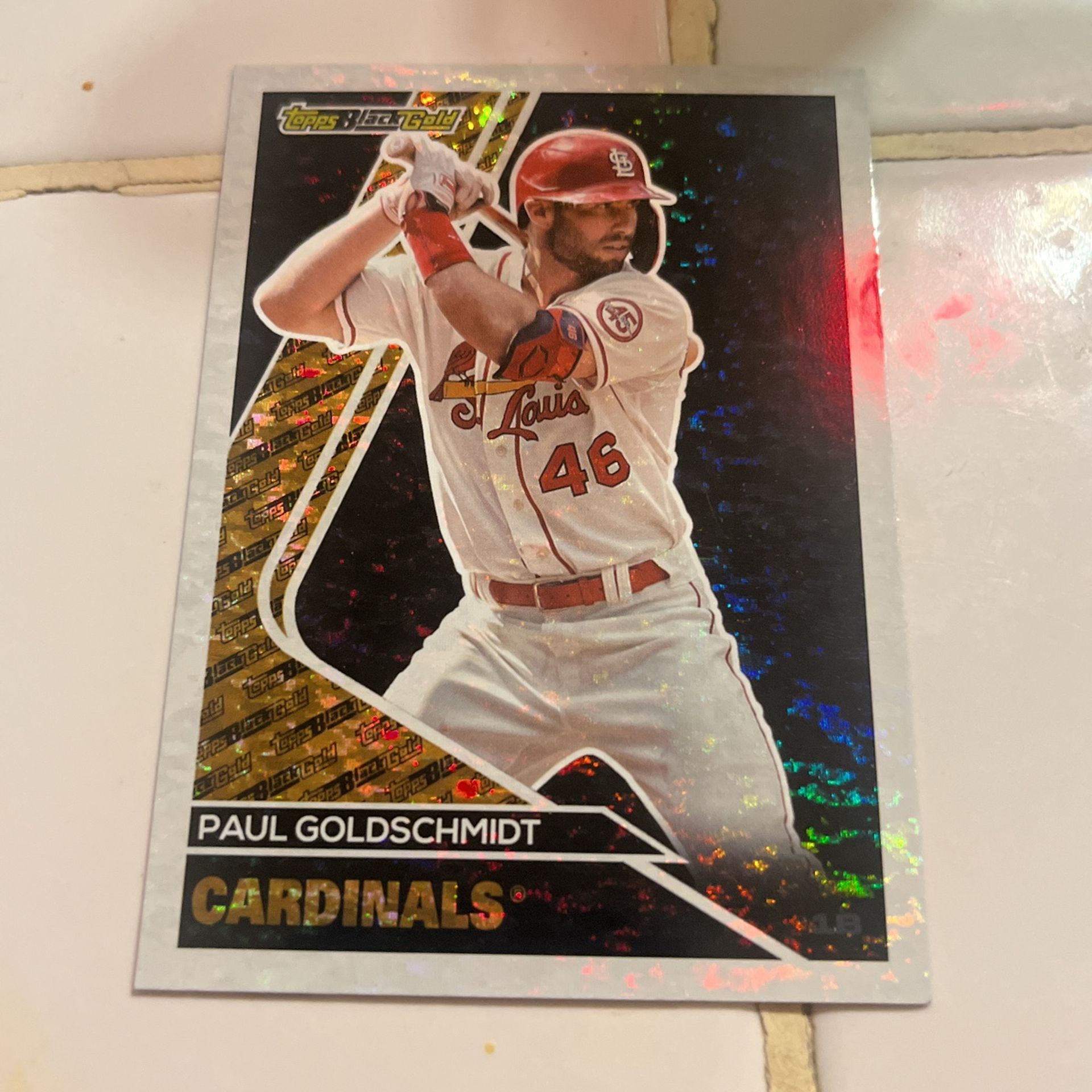 Shiny rainbow and golden card