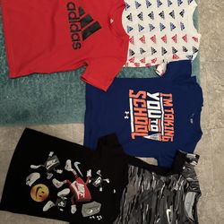 Mixed Season Size 6/7 Small Clothing Lot Pants Shorts Shirts Pajamas Shoes Size 13