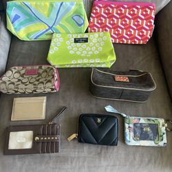 Wallets,M-up Bags,wristlets Etc
