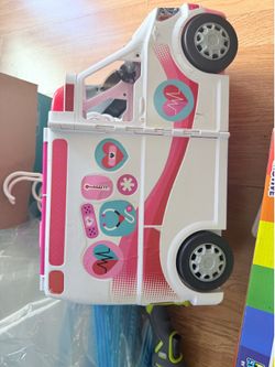 Barbie ambulance toy car