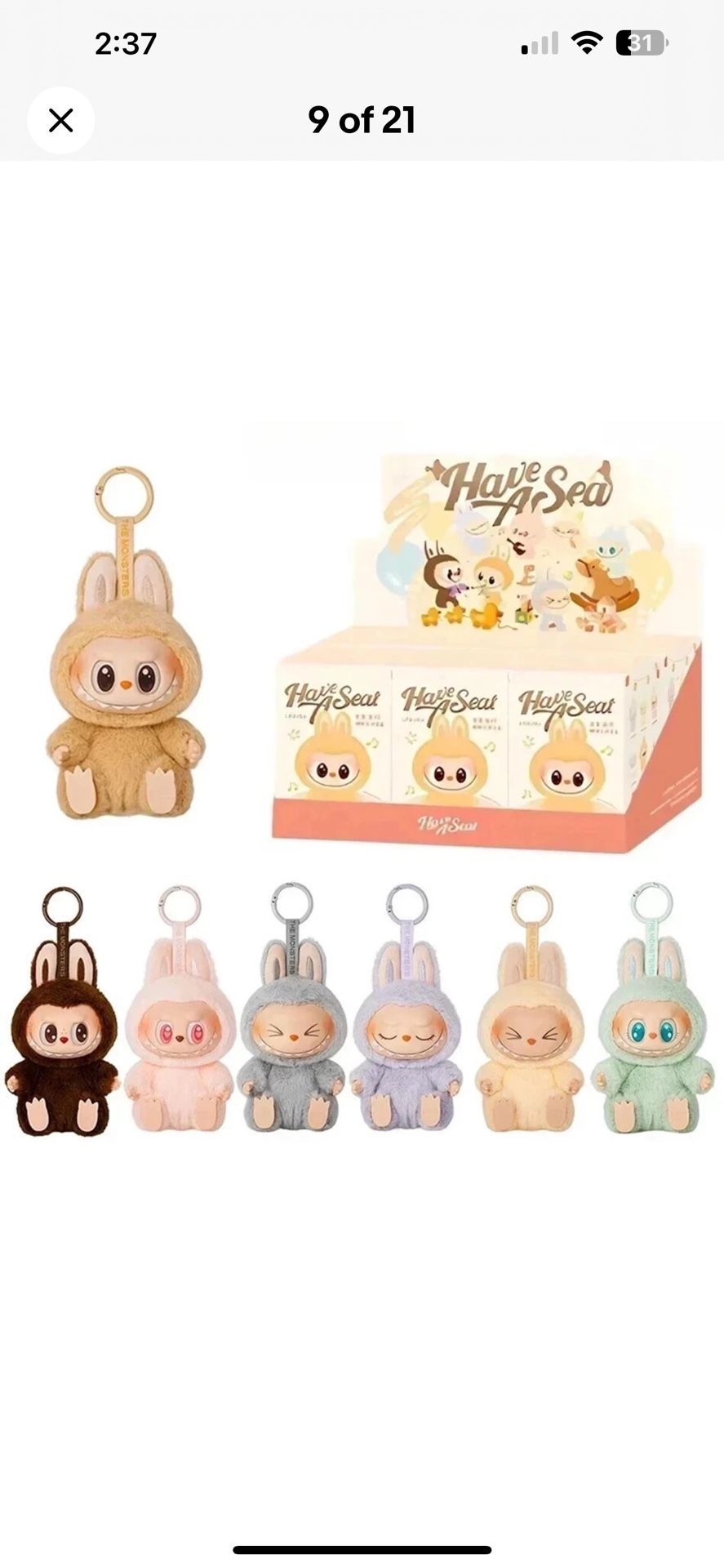 POP MART LABUBU/LAFUFU The Monster Have A seat Sealed Blind Box Set Of 6