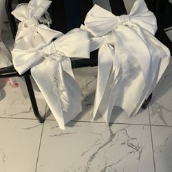 Bows White for wedding -10