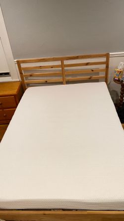 IKEA Tarva Bedframe and Asbygda Mattress - FULL
