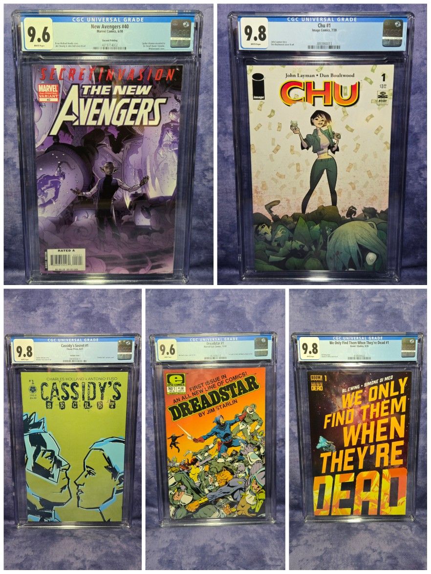 Graded Comic Books • CGC • Boom, Clover, Epic, Image, Marvel