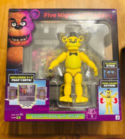 Five Nights at Freddy's Golden Freddy with Office Set