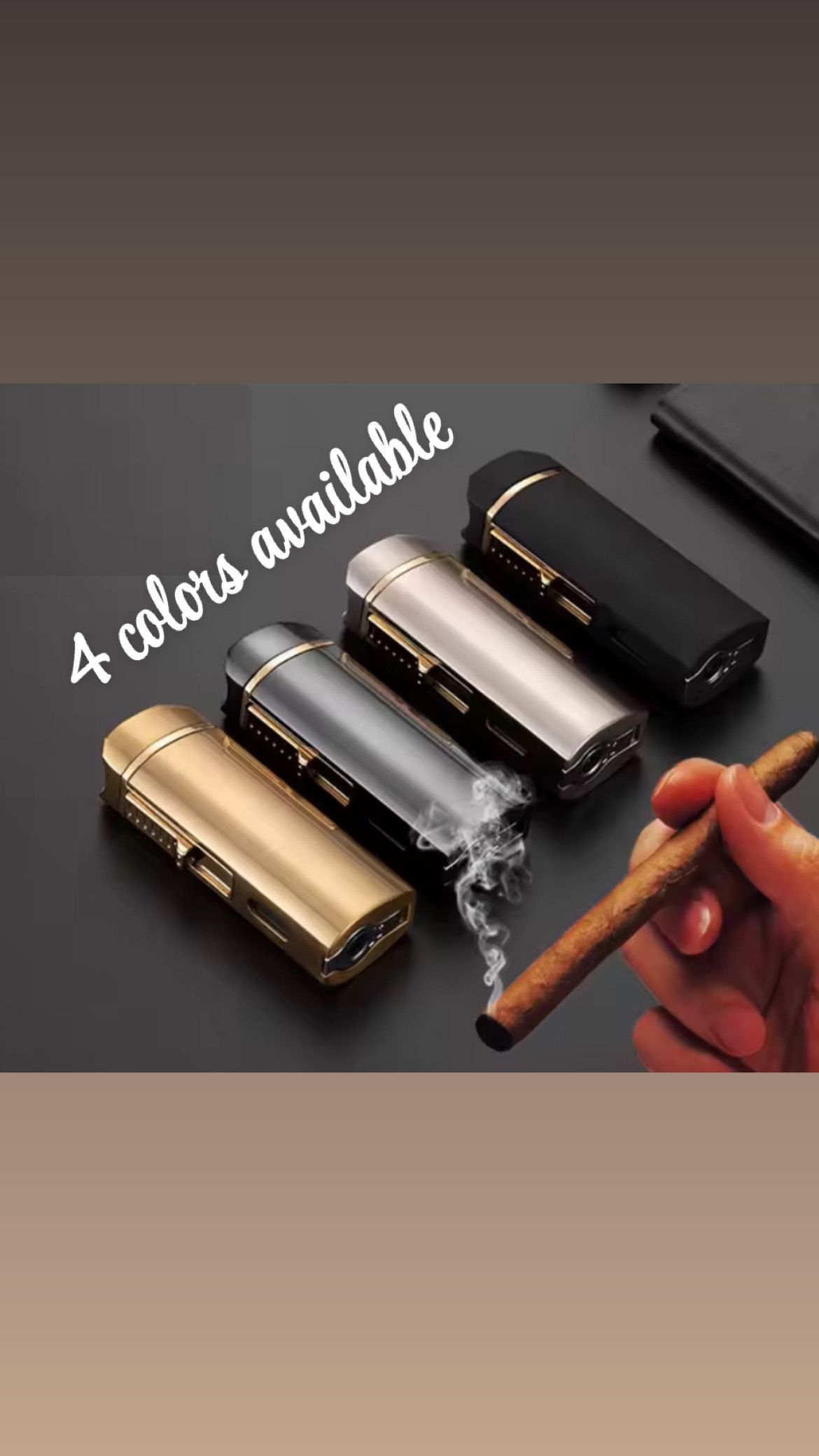 Luxury Double Jet Multi-functional Cigar Torch 